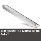 Bullet Aluminium Loading Ramp ATV Bobcat Motorbike Truck Trailer 2.5M 1409KG - Front View