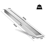 Bullet Aluminium Loading Ramp ATV Bobcat Motorbike Truck Trailer 2.5M 1409KG - Rear View