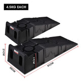 BULLET 2 x 2.5T Heavy Duty Car Service Ramps Auto Vehicle Trailer 4WD - Front View