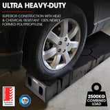 BULLET 2 x 2.5T Heavy Duty Car Service Ramps Auto Vehicle Trailer 4WD - Side View