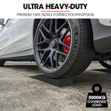 BULLET 2 x 3T Heavy-Duty Low Profile Car Service Ramps - Top-Down View