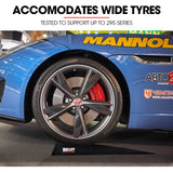BULLET 2 x 3T Heavy-Duty Low Profile Car Service Ramps - Rear View