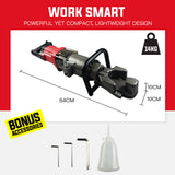 BAUMR-AG 850W 16mm Rebar Bender Hydraulic Electric Reo Bar Portable Machine Re - Rear View
