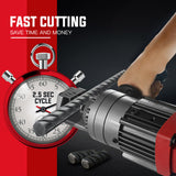 BAUMR-AG 850W 16mm Rebar Cutter Hydraulic Electric Reo Bar Portable Machine Re - Front View