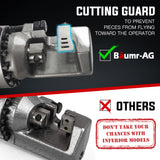 Baumr-AG 1600W 25mm Rebar Cutter Electric Hydraulic Reo Bar Portable Machine Re - Side View