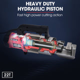 BAUMR-AG 4-20mm 1000W Heavy-Duty Electric Hydraulic Rebar Cutter, 3 Sec Cycle, Carry Case - 45-Degree Angle