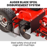 BAUMR-AG TRN660 8HP 600mmx90mm Trench Digger, Heavy-duty Carbide Claws, EZ Start, 8HP, Adj Controls - Top-Down View