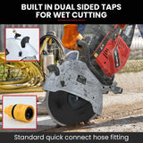 BAUMR-AG 400mm Professional Concrete Demolition Saw 94cc 2-Stroke, Wet and Dry Demo Cutting, 16 Diamond Blade, Anti-Vibration System - 45-Degree Angle