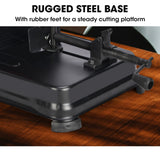 Baumr-AG 2400W 355mm 14 Metal Cut Off Cold Saw, Soft Start, 45 Degree Mitre Chop - Rear View
