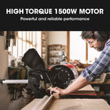 BAUMR-AG 210mm Compound Mitre Saw Dual Bevel Sliding Drop Saws 1500W - Low Angle