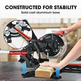 BAUMR-AG 210mm Compound Mitre Saw Dual Bevel Sliding Drop Saws 1500W - Extra Image