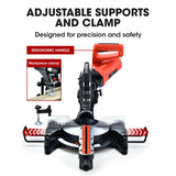 BAUMR-AG 254mm Dual Bevel Sliding Compound Mitre Drop Saw - 45-Degree Angle