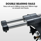 BAUMR-AG 305mm Compound Mitre Saw Dual Bevel Sliding Drop Saws 2200W - Top-Down View