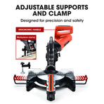 BAUMR-AG 254mm Sliding Compound dual Mitre Drop Saw and Adjustable Stand Combo