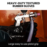 UNIMAC 110L Benchtop Sandblasting Cabinet, with Sandblast Gun Set with Hose, LED Light - Low Angle