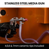 UNIMAC 110L Benchtop Sandblasting Cabinet, with Sandblast Gun Set with Hose, LED Light - Extra Image