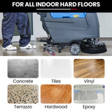 Auch FSP26 Self-Propelled Floor Scrubber & Dryer, 720mm, Battery Powered, Walk Behind, Multi-purpose Commercial Grade Machine - Close-Up Angle