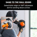 UNIMAC 180mm 850W Handheld Drywall Sander, Electric Dry Wall Sanding Machine, with Automatic Vacuum System, LED Worklight, 6x Sanding Discs - Extra Image