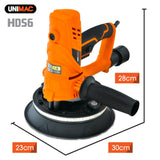 UNIMAC 180mm 850W Handheld Drywall Sander, Electric Dry Wall Sanding Machine, with Automatic Vacuum System, LED Worklight, 6x Sanding Discs - Extra Image