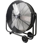 BAUMR-AG 36" 914mm Industrial Mobile Floor Drum Fan, 290W Brushless Motor, Tilting, Large, Commercial, Heavy-duty Frame, EESS Certified