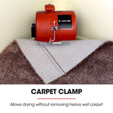 Baumr-AG 3-Speed Carpet Dryer Air Mover Blower Fan, 1300CFM, Sealed Copper Motor, Poly Housing - Top-Down View
