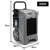 Baumr-AG 90L/day Commercial Air Dehumidifier for Mould, Portable, Stackable, LCD Display, Wheels - 45-Degree Angle