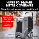 Baumr-AG 90L/day Commercial Air Dehumidifier for Mould, Portable, Stackable, LCD Display, Wheels - Extra Image
