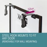 Dr.Dunk Indoor Mini Basketball Hoop Ring Backboard Kit Door Mounted Mount Kid Set - 45-Degree Angle