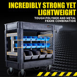 Baumr-AG Parts Bin Trolley Service Utility Cart Storage Mobile Tool Workshop - 45-Degree Angle