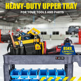 Baumr-AG Parts Bin Trolley Service Utility Cart Storage Mobile Tool Workshop - Low Angle