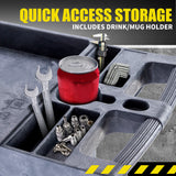 Baumr-AG Parts Bin Trolley Service Utility Cart Storage Mobile Tool Workshop - Extra Image