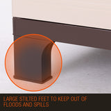 PlantCraft Outdoor Storage Cabinet Waterproof Cupboard Garage Backyard Tool Shed - Top-Down View