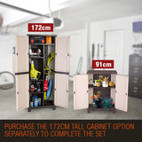 PlantCraft Outdoor Storage Cabinet Waterproof Cupboard Garage Backyard Tool Shed - 45-Degree Angle