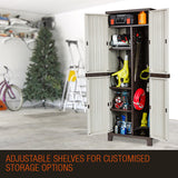 PLANTCRAFT Lockable Outdoor Storage Cabinet - Cupboard Garage Carport Shed - Side View