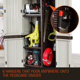 PLANTCRAFT Lockable Outdoor Storage Cabinet - Cupboard Garage Carport Shed - Top-Down View