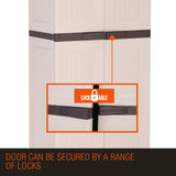 PlantCraft Outdoor Storage Cabinet Cupboard Garage Tool Waterproof Backyard Shed - Top-Down View