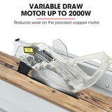 Baumr-AG 2000W 254mm Corded Table Saw with Stand, Extendable, Laser Guide - Side View