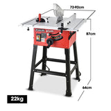 Baumr-AG 2000W 254mm Corded Table Saw with Stand, Extendable, Laser Guide - Extra Image