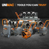 Unimac 1.5HP 6L Silent Oil-Free Portable Electric Air Compressor, for Airtools, Tyre Inflation - Extra Image
