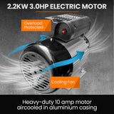 Unimac 70L 2.2kW Commercial Air Compressor, 280L/min 116PSI, Brushless Motor, Certified Tank, Long Service Life - Rear View