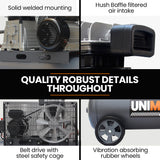 Unimac 70L 2.2kW Commercial Air Compressor, 280L/min 116PSI, Brushless Motor, Certified Tank, Long Service Life - Extra Image