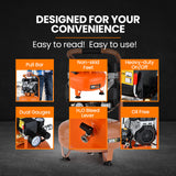 UNIMAC 15L Pancake Air Compressor, 116PSI Portable Silent Oil-Free Electric, for Airtools Tyre Inflation - Low Angle