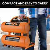 UNIMAC 20L Twin Tank Air Compressor, 116PSI Portable Silent Oil-Free Electric, for Airtools Tyre Inflation - Extra Image