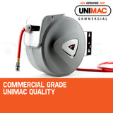 UNIMAC 20m Retractable Air Hose Reel Compressor Wall Mounted Auto Rewind - Extra Image