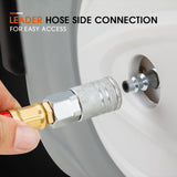 UNIMAC 30m Retractable Air Hose Reel Compressor Wall Mounted Auto Rewind - Close-Up Angle
