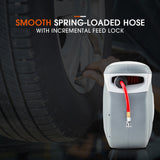 UNIMAC 30m Retractable Air Hose Reel Compressor Wall Mounted Auto Rewind - Low Angle