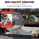 BAUMR-AG 2000W 350mm 14 Brick & Masonry Table Saw, Electric Tile Concrete Cutting, with Stand - 45-Degree Angle