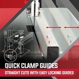 Baumr-AG Bandsaw Wood Cutting Band Saw Portable Wood Vertical Benchtop Machine - Close-Up Angle