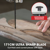 Baumr-AG 500W 115mm Wood Bandsaw Portable Benchtop Band Saw Cutting Machine with Stand - Extra Image
