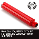 Baumr-AG Diamond Core Drill Bit 76mm Concrete Wet Dry Tile Stone Brick Marble 1-1/4 UNC - Front View